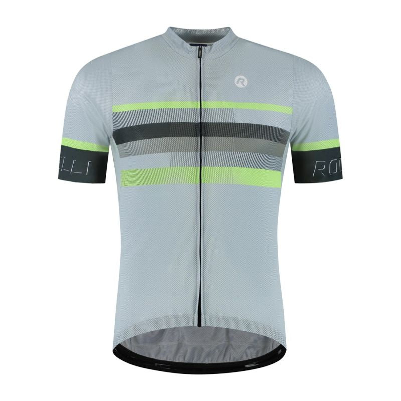 Rogelli HERO II cycling jersey grey-lime 5XL zöld kerékpáros ruha SIRC1000005.240.5XL