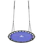 Enero Stork'S Nest Garden Swing 120cm Blue fekete furniture