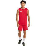 Adidas Entrada 26 Sleeveless Jersey Men's T-Shirt Red piros póló