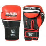 MASTERS FIGHT EQUIPMENT RBT-LF 14 oz Black and Red Boxing Gloves piros kesztyű 0130744-14