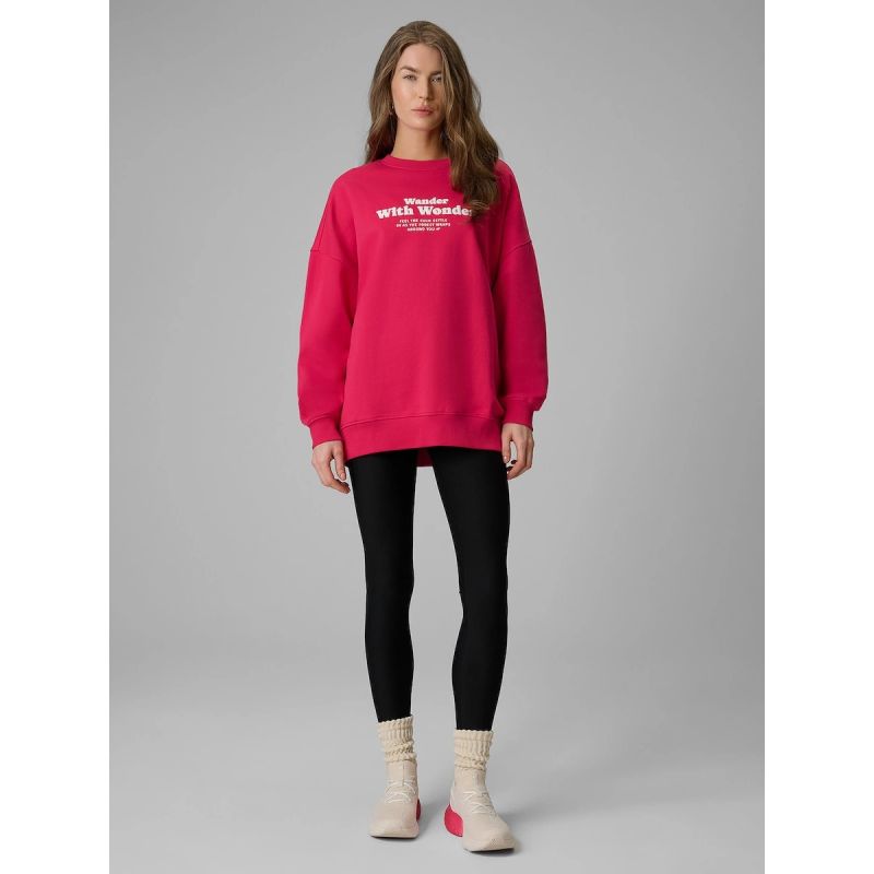 Women's oversize sweatshirt without hood 4F