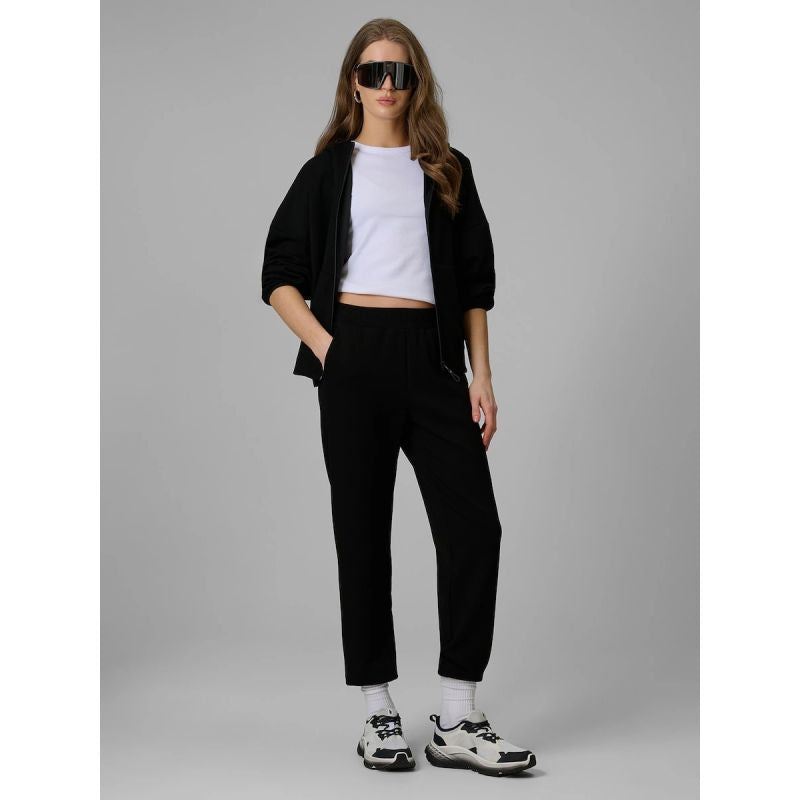 Women's regular hooded sweatshirt 4F