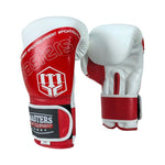 MASTERS FIGHT EQUIPMENT RPU-FOLK Boxing Gloves 12 oz White-Red piros kesztyű 013505-12