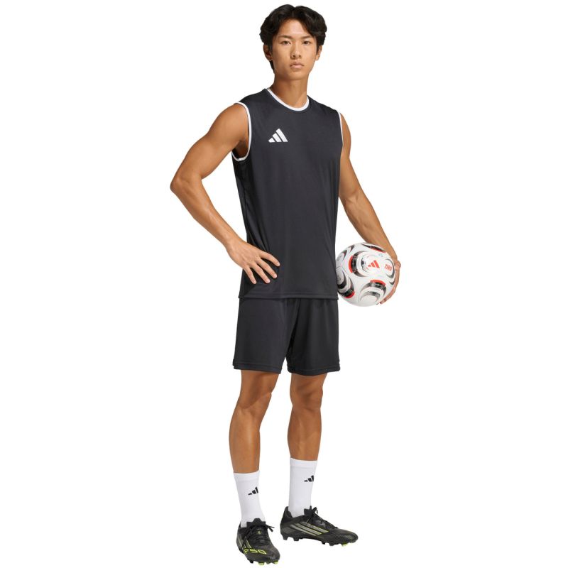 Adidas Men's Entrada 26 Sleeveless Jersey Black fekete póló