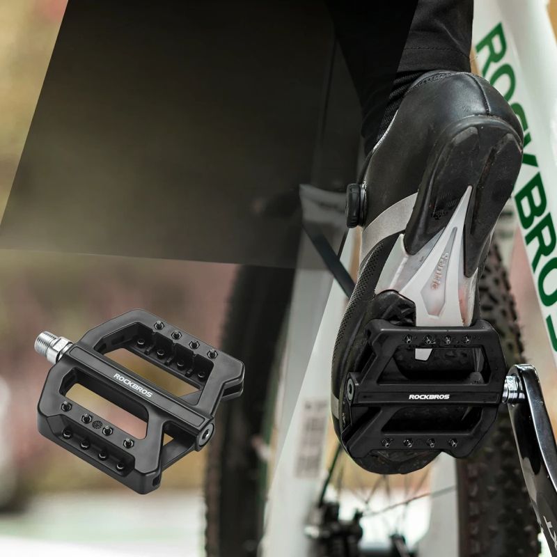 Rockbros RK01 Nylon Bicycle Pedals - Black