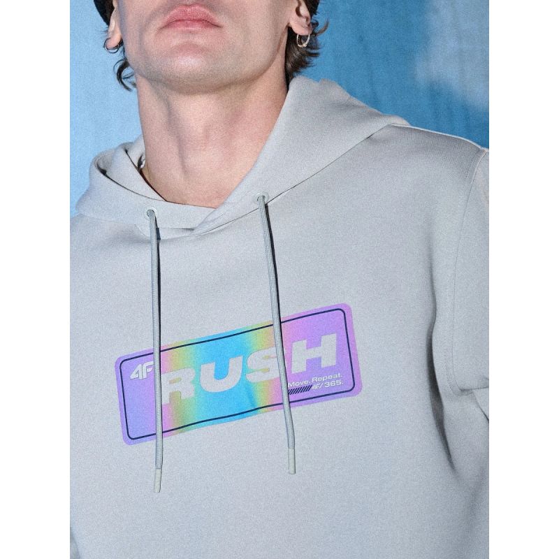 Men's regular hooded sweatshirt 4F