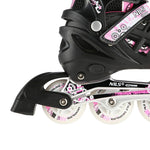 Nils Extreme 4in1 PINK LED SIZE M(35-38) ROLLER SKATER WITH DIMENSIONAL HOCKEY BLADE rózsaszín görkorcsolya