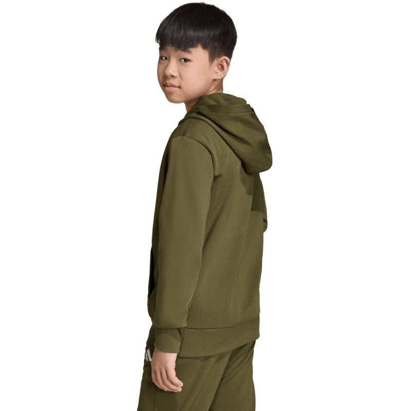 adidas Essentials Hoodie 225 olive KS0367 128 cm kapucnis pulóver