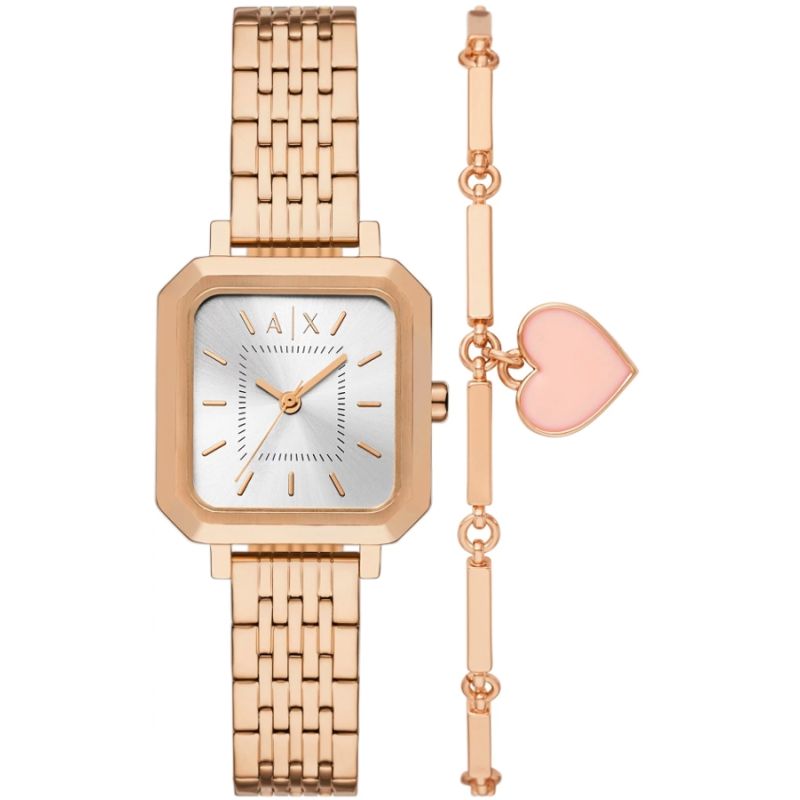 Women's Watch + Bracelet ARMANI EXCHANGE AX7164SET + BOX karszalag