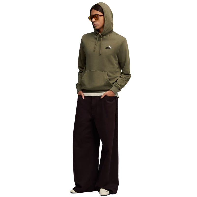 Men's Puma ESS 2 Color Small No. 1 Logo Hoodie 684719 oliva kapucnis pulóver