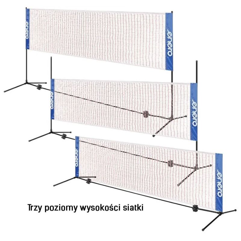 Enero 3-in-1 adjustable badminton/volleyball/tennis posts + cover uniwersalne covers