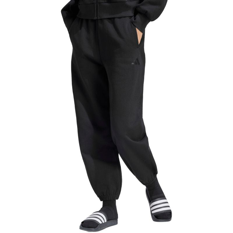 Adidas Kit Small Logo Regular Cuffed Women's Pants Black 2xs kapucnis pulóver KU7935