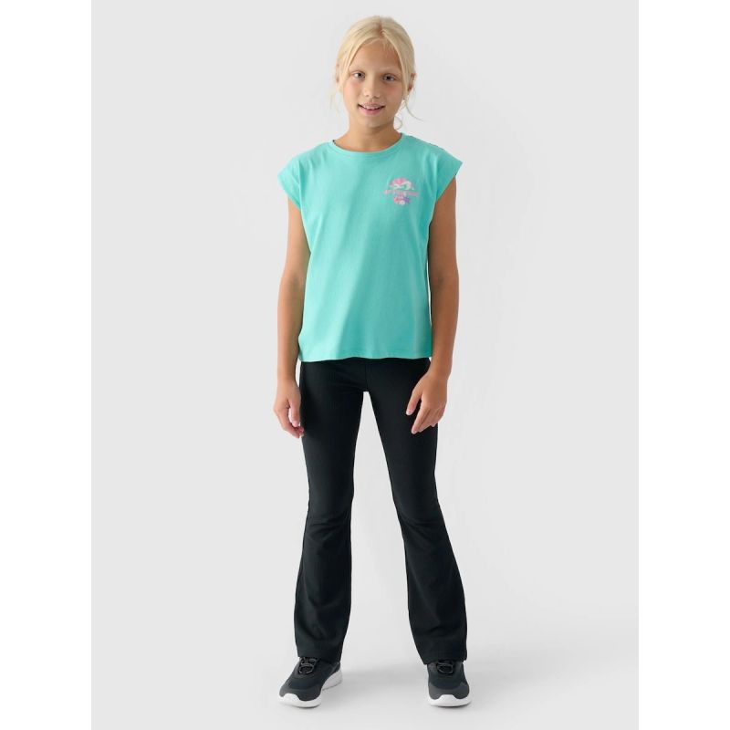 Girls' printed top 4F 4FJRSS24TTSHF2052-35S póló