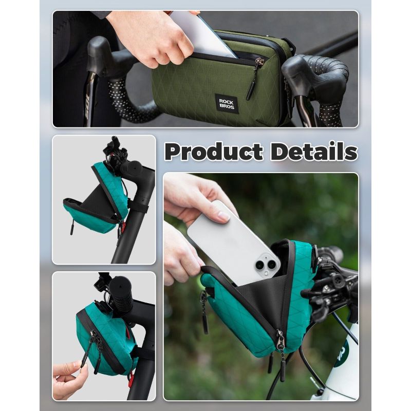Rockbros Bike Handlebar 2.1l kék táska