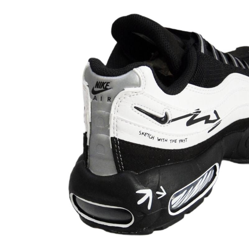 Men's Max 95 Sketch With The Past Sneakers - DX4615-100 fekete utcai cipő