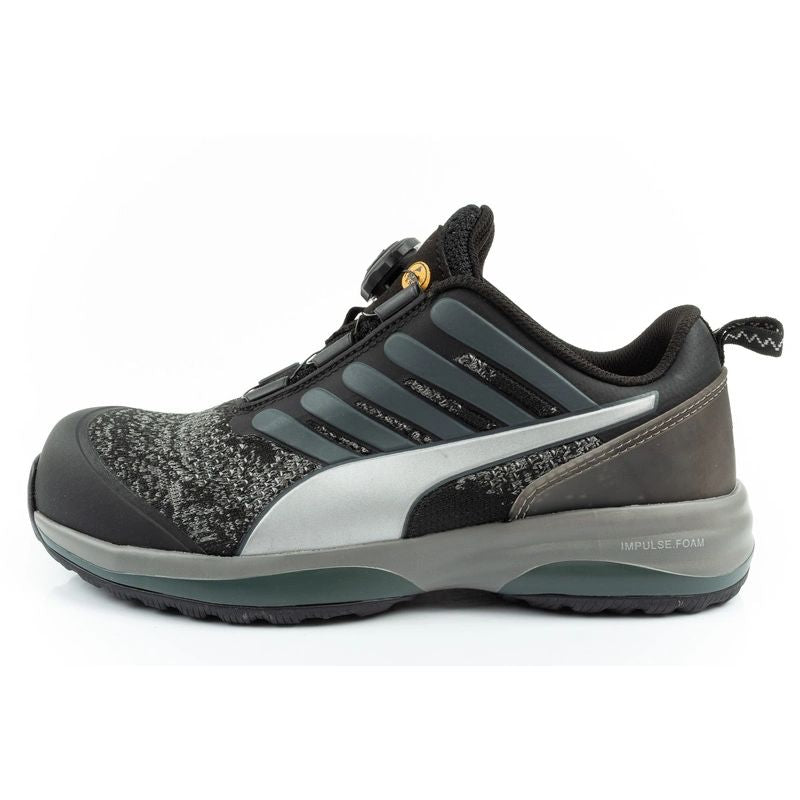 Puma Charge Black Disc Low S1P ESD HRO SRC Work Black BOA fekete utcai cipő