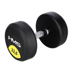 HMS Rubber-coated dumbbell 22.5kg HG PRO súlyzó 17-66-160