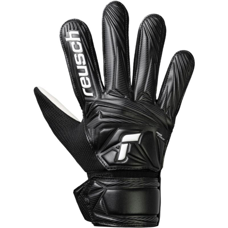 Reusch Attrakt Starter Solid Junior Gloves 56 72 514 fekete kapuskesztyű