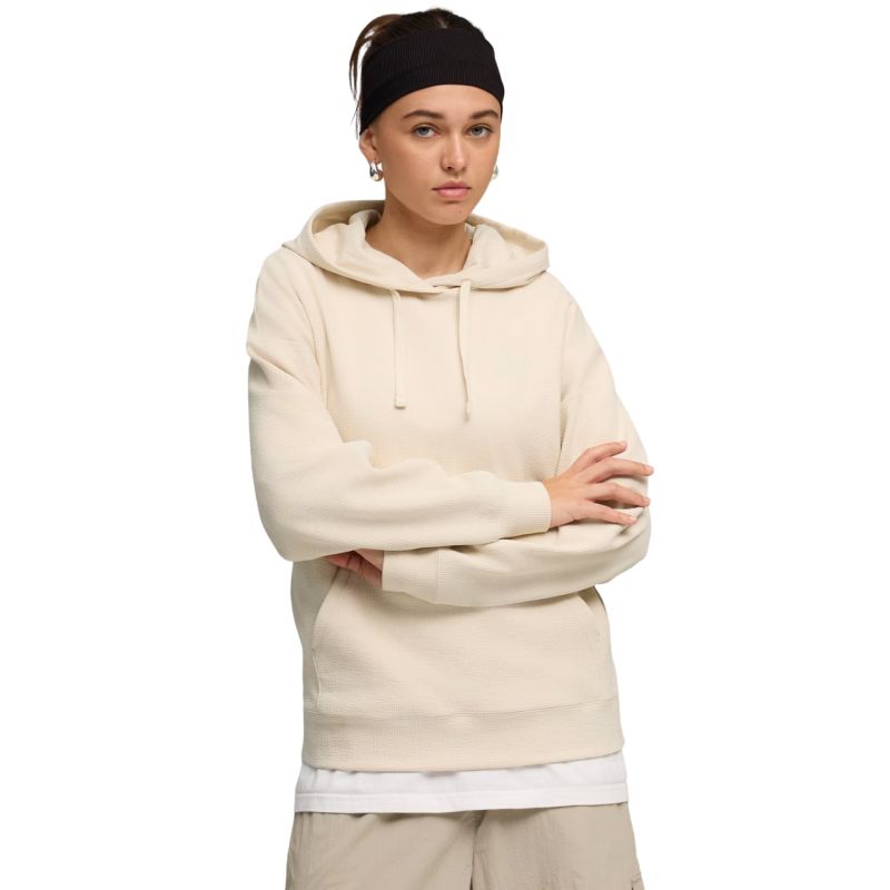 Puma ESS Elevated Comfort Hoodie 691814 krém kapucnis pulóver