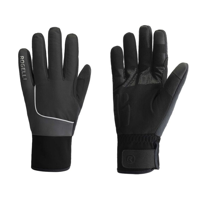 Rogelli winter gloves ESSENTIAL HIVIS fekete kesztyű
