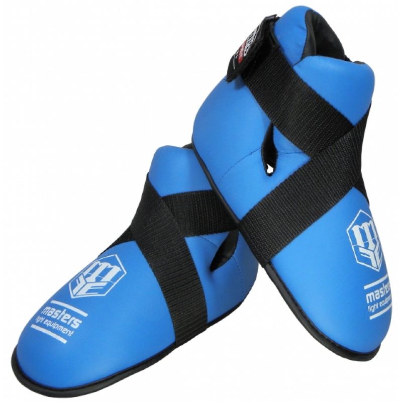 MASTERS FIGHT EQUIPMENT OSPU-1W KIDS Foot Protectors (WAKO APPROVED) (PRICE CHANGE) fekete védőfelszerelés 030611-2XS