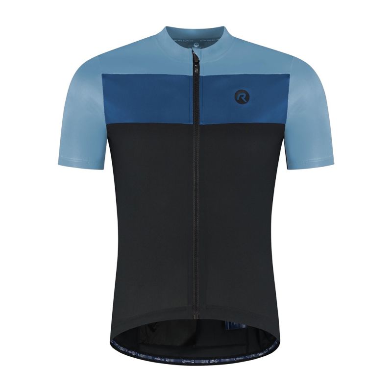 Rogelli CORE BLOCK T-shirt blue and 7XL fekete póló