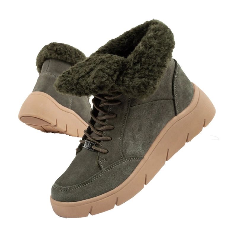 Scholl Stelvio ankle boots W zöld shoes, rain boots