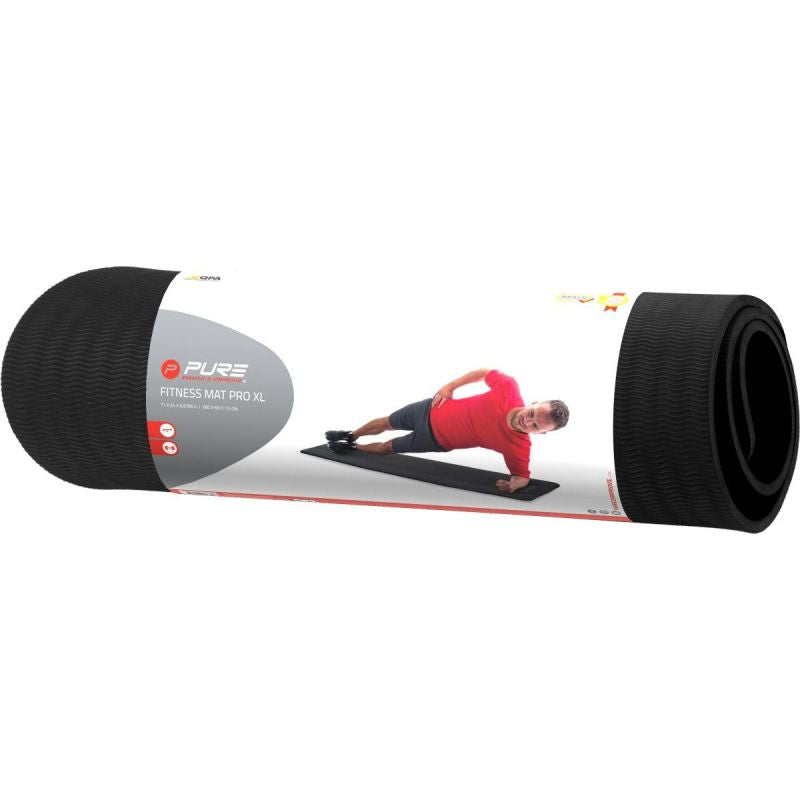 Pure 2 Improve NBR BLACK EXERCISE MAT .5CM WITH HOLES fekete mats, training equipment