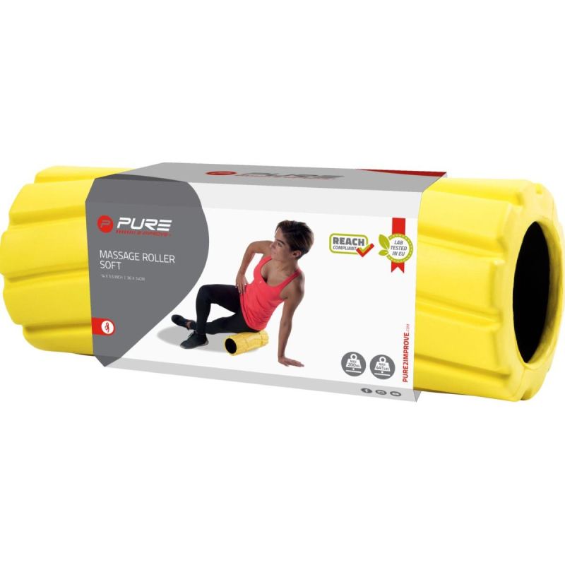 Pure 2 Improve EXERCISE ROLLER SOFT YELLOW sárga training equipment