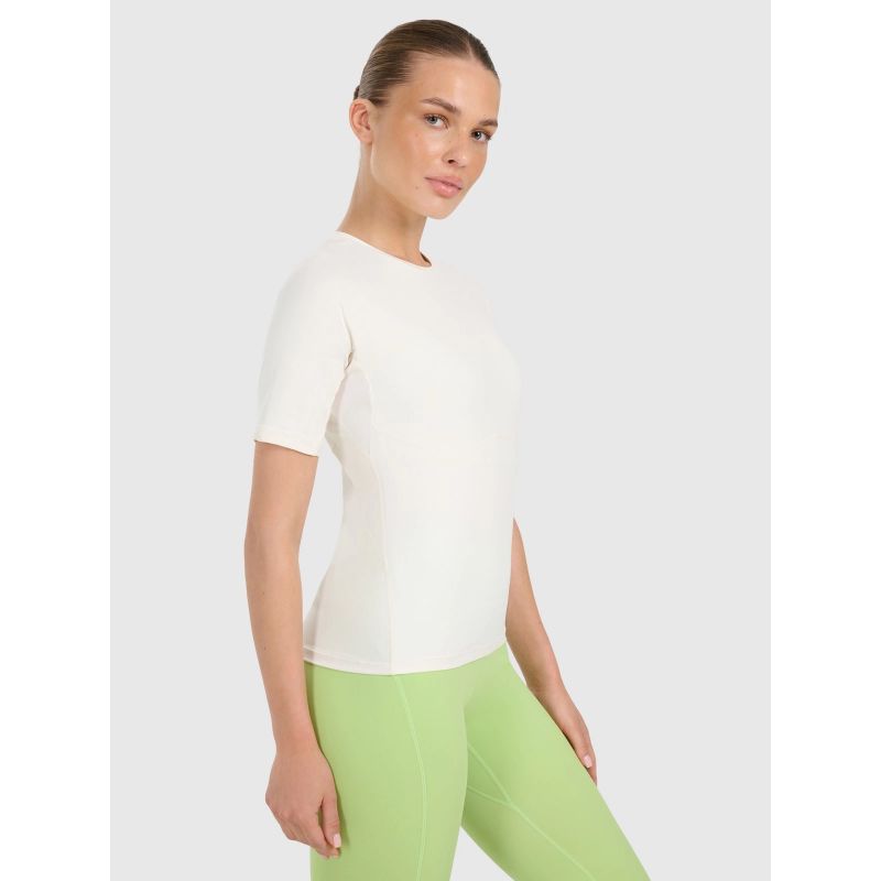 Women's quick-drying slim training T-shirt 4F 4FWAW25TFTSF1518-12S póló