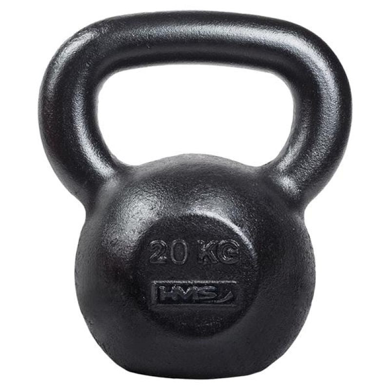 HMS Cast iron kettlebell KZG20 20kg fekete edzőfelszerelés 17-64-015