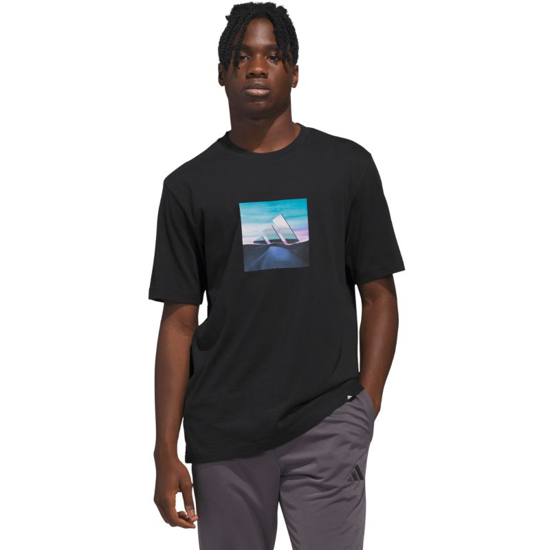 Adidas Men's Summer Heat Graphic T-shirt fekete póló