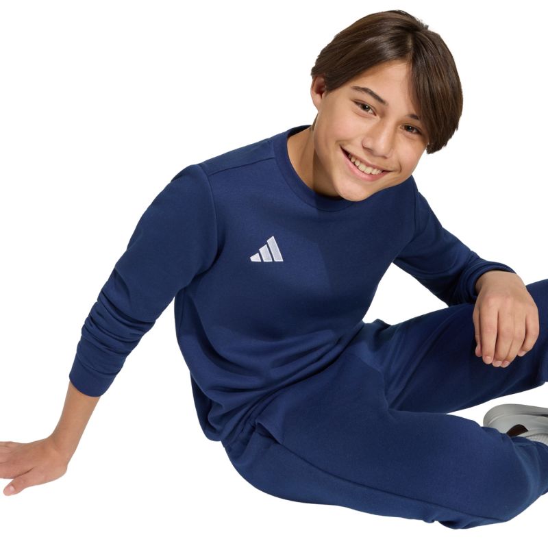 adidas Entrada 26 Sweat Top for kids, navy blue JZ6552 104cm pulóver