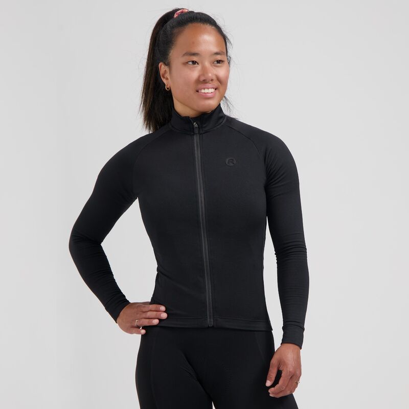 Rogelli women's sweatshirt ESSENTIAL II fekete pulóver