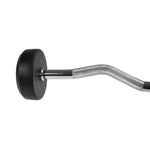 HMS Rubber-coated barbell/curl bar 20 kg GSL-20 fekete súlyzó 17-58-023