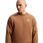 Nike Club FT Men's Sweatshirt Light barna pulóver FN3888270