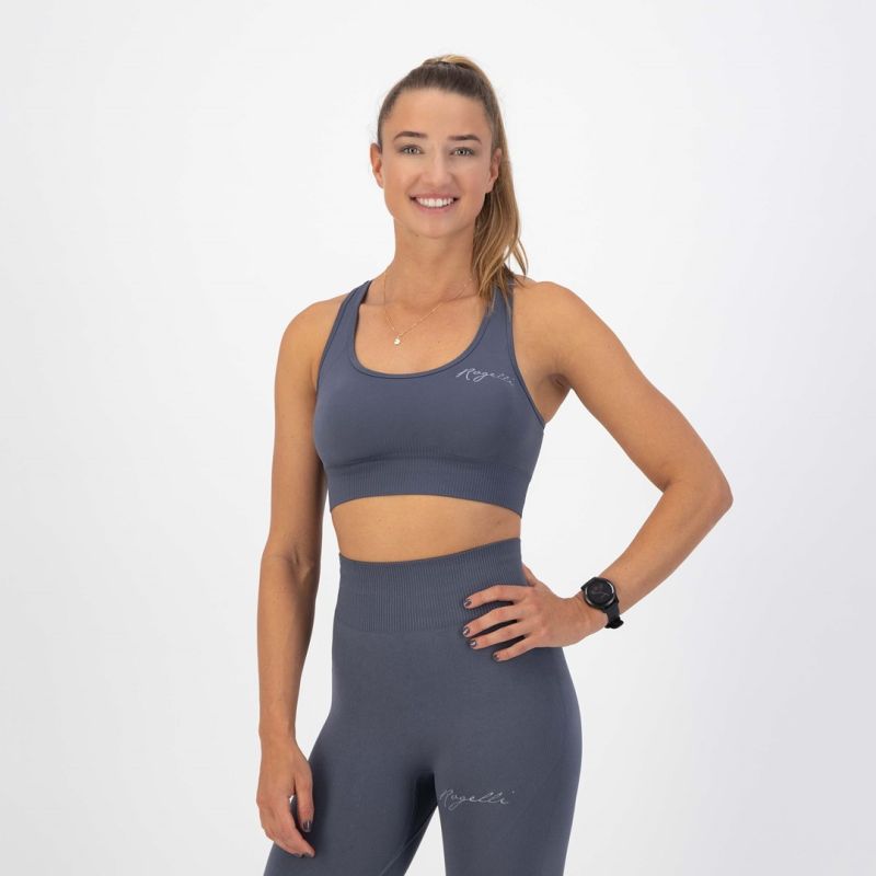Rogelli TRINITY sports bra gray szürke sports bras
