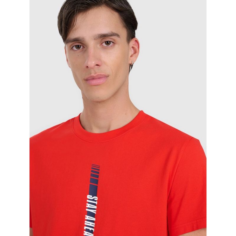 4f Men's regular printed T-shirt 4FRAW25TTSHM3225-62S Ruházat
