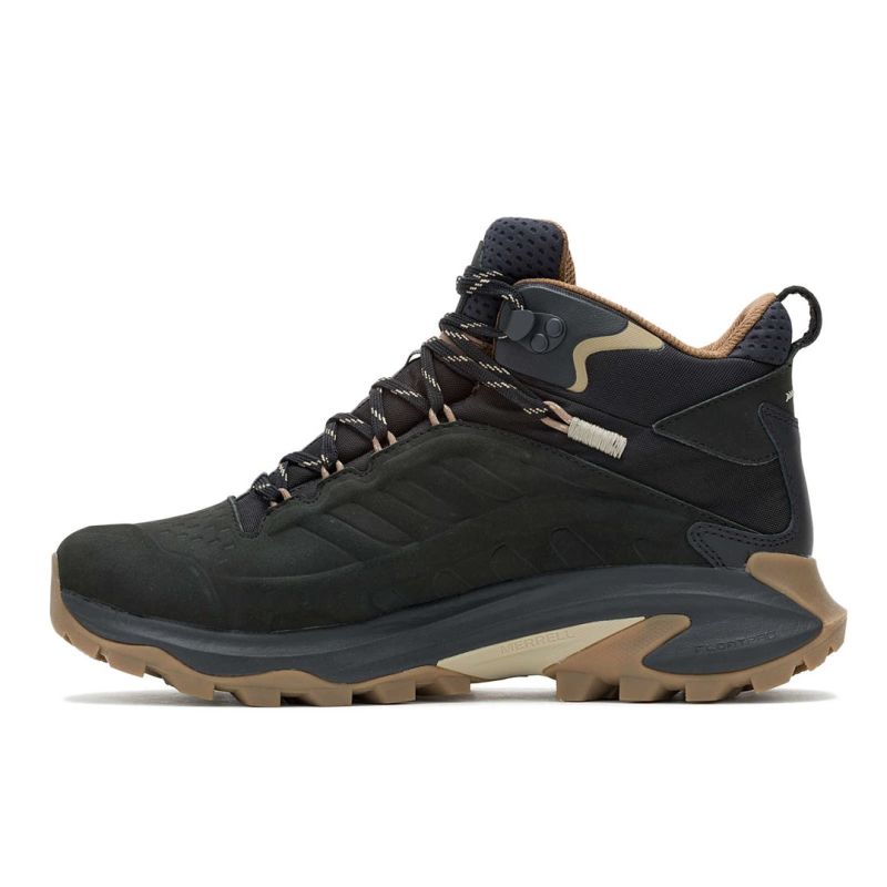 Merrell Moab Speed 2 LTR Mid WP Hiking Shoes - Black fekete shoes, military 607643