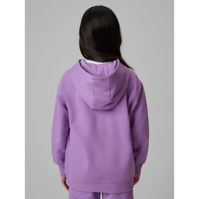 Girls' loose sweatshirt with hood 4F 4FJRSS26TSWSF2715-51S 158/164 sweatshirts