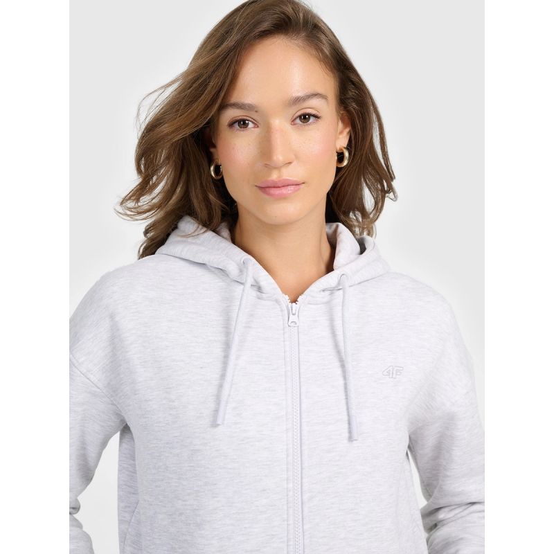 Women's zip-up hooded sweatshirt 4F 4FRMM00TSWSF2772-27M kapucnis pulóver