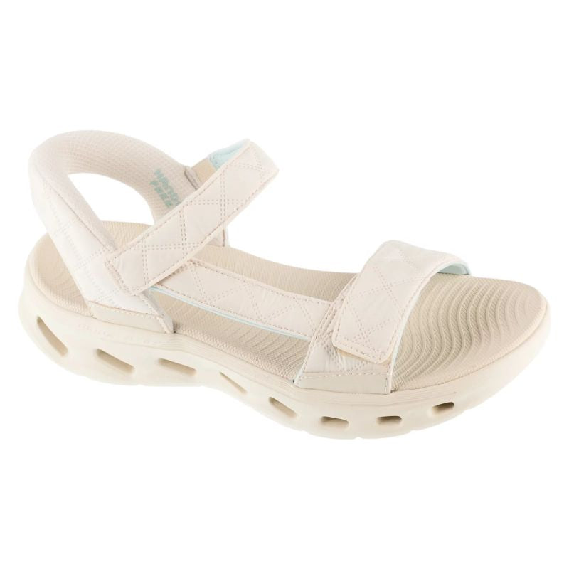 Skechers Slip-Ins: GO Walk Glide-Step 2.0 Sandal – Cozy Fit Jada, Beige, bézs utcai cipő 141276-NAT