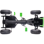 Enero 18 Pedal Go-Kart Black And Green zöld toys