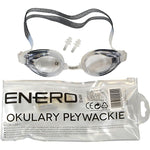 Enero Black Swimming Goggles With Plugs fekete goggles, training equipment