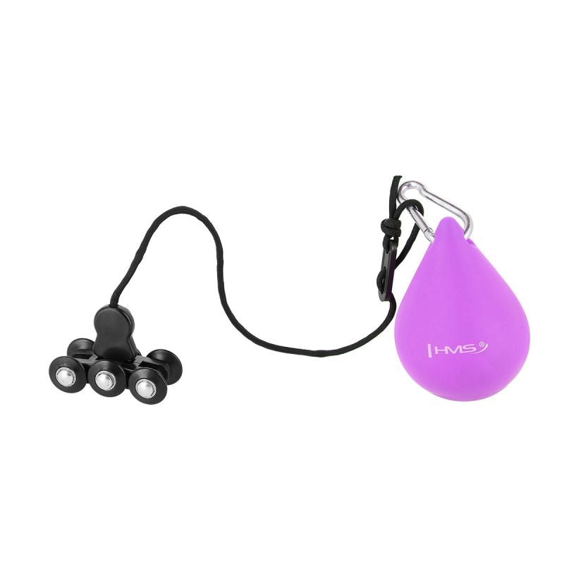 HMS Plus size hula hoop HHW12 with studs and weight purple lila edzőfelszerelés 17-44-525