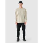 Men's oversized longsleeve with print 4F 4FRAW24TLONM502-12S hosszú ujjú póló