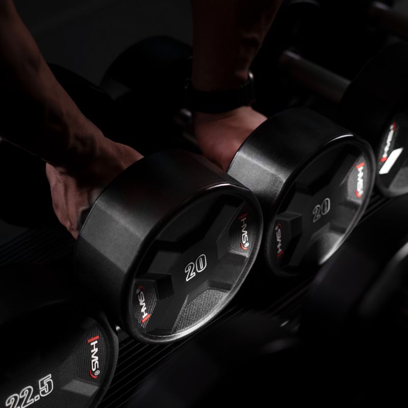 HMS HPC 20 KG POLYURETHANE Dumbbell CPU súlyzó 17-66-197