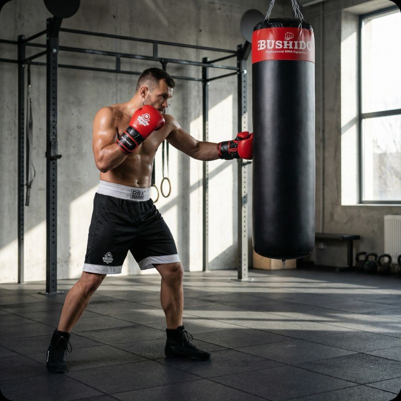 DBX Bushido Punching bag - 130 Red - 130 cm / 30 kg piros punching bags