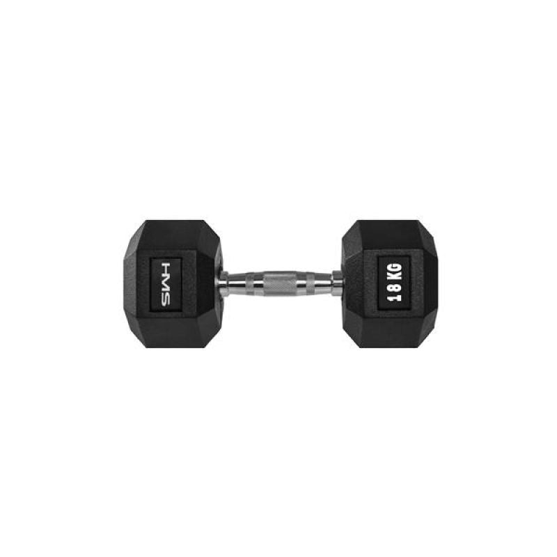 HMS HEX PRO dumbbell 18 kg szürke póló 17-66-118