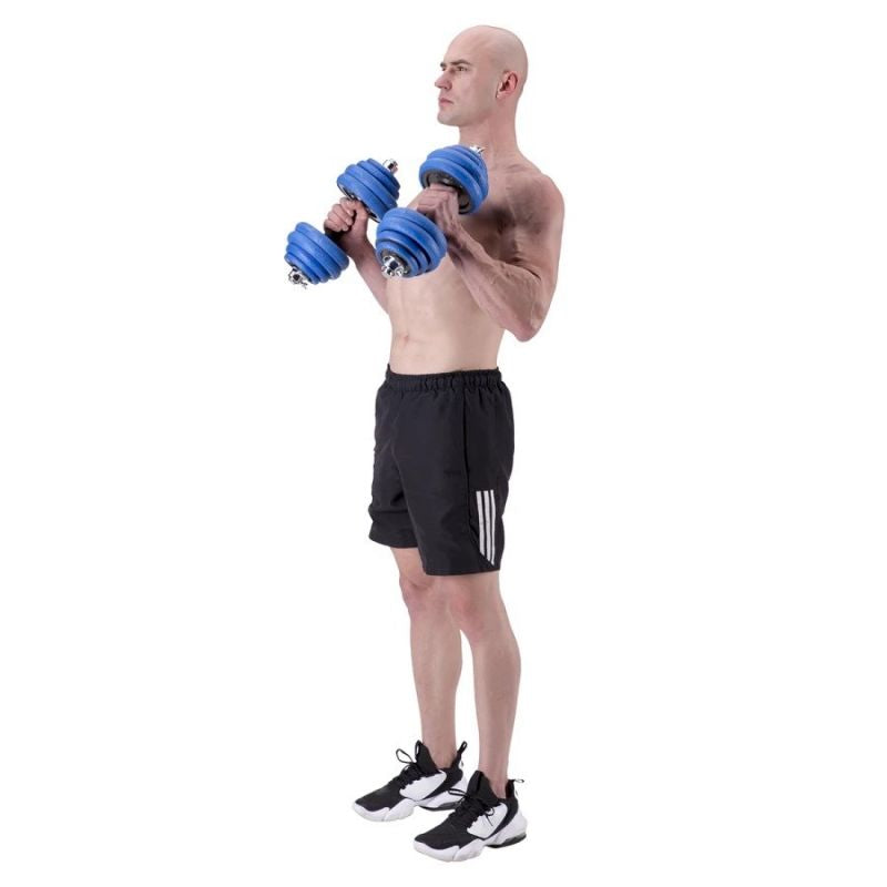 HMS SGG30 BAR 2-in-1 weight set (barbell and dumbbells) 30 kg póló 17-59-133